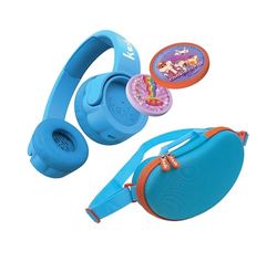 Kekz starterset premium blauw: koekjeshoortjes inclusief cookie crew hoorspel & wonderkekz & KEKZ bonen reisetui blauw, (hoofdtelefoon voor kinderen, reiskoppen voor onderweg en thuis)