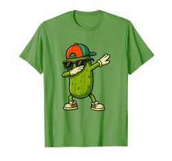 Dabbing Pickle Dancing Cucumber Funny Pickle Lover Maglietta