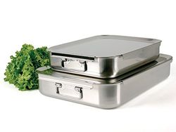 PINTI Olla Teglia INOX Catering 60X40, Acero Inoxidable, Multicolor, One Size