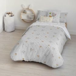 Funda NÓRDICA CON BOTONES 100% ALGODÓN Modelo Tom Jerry Vichy för CAMA DE 80 (140 x 200 cm)