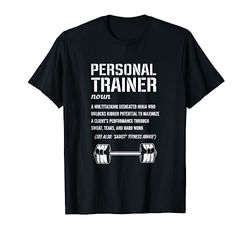 Divertente Personal Trainer Definizione Allenatore di fitness Maglietta