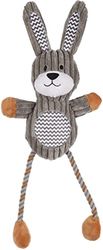 JCHIEN Gommy Lapin Corduroy avec DE Longues Jambes Gris 46CM