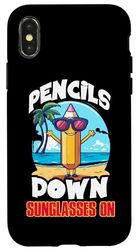 PENCILS DOWN SUNGLASSES ON Custodia per iPhone X/XS
