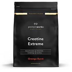 THE PROTEIN WORKS Creatine Extreme en Poudre | Formule de créatine | Complément de qualité supérieure pour une croissance musculaire | Avec bêta-analine | Explosion d'Oranges | 750g