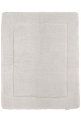Meyco colchoneta para Parque Infantil Teddy, colchoneta para Parque Infantil (colchoneta de Gateo para bebés, colchoneta para Parque Infantil, Extra Suave, 80 x 100 cm), Greige