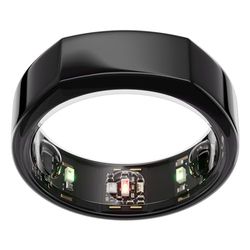 Oura Ring Gen3 Heritage - Misura 8, Black | Monitora sonno, frequenza cardiaca e fitness - Batteria fino a 7 giorni - Compatibile con iOS/Android - Provalo con il kit di misurazione Oura