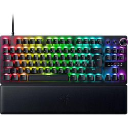 Razer Huntsman V3 Pro Tenkyless - TKL Analogt optiskt tangentbord för esport - Snap Tap - Snabb trycksättning - snabba inbyggda justeringar - multifunktionell digital ratt - SE-Layout | Svart