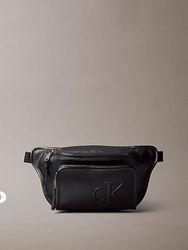 Calvin Klein Jeans Sculpted Impression WAISTBAG 38 LV04G3160G - Riñonera para Hombre, Color Negro (Negro), Talla única, Negro (Black), Talla única, Riñonera