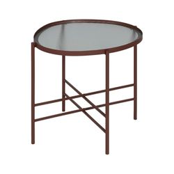 BigBuy Home Sidobord för kakel glas järn 55 x 47 x 54 cm