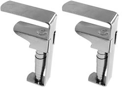 Fackelmann Pinzas Sujeta Manteles Ajustables para Tableros Desde 1,8 a 5,4 cm de Grosor, Fijación Fuerte, Acero Inoxidable Resistente y Duradero, Incluye 4 uds (Paquete de 2)