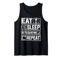 Eat Sleep Kitesurf Repeat - Kitesurfer Kiteboarding Canotta