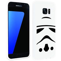 Lexibook- Cover per Samsung Galaxy S7 Star Wars, PCA100SW-S7, Nero/Bianco