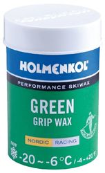 Holmenkol Unisex – volwassenen Grip stijgwas, groen, 45 gram