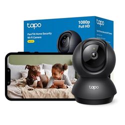 Tapo C201 Pan/Tilt Indoor Camera House Security Camera, WiFi Camera, No Monthly Fee, AI Detection, Dog Camera, Baby Camera Monitor, 1080p Full HD, 360° View, Night Vision, Works with Alexa & Google