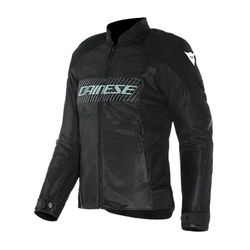 Dainese - Herosphere Air Tex Jacket Wmn, Textile Motorcycle Jacket, Ventilated And Summer, Women, Black/Grey/Light Green, 52