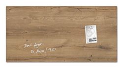 SIGEL GL258 Lavagna magnetica in vetro premium, superficie lucida, 91 x 46 cm, montaggio facile, marrone, Artverum
