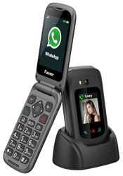 Funker E450 MAX Pro 2 - Teléfono Plegable 4G para Mayores - Whatsapp - Videollamada - Pantalla Táctil - Botón SOS - Geolocalización - Batería 1750 mAH - Compatibilidad con Audífonos - Carga Tipo C