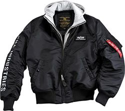 Alpha Industries 133104-198-XL Chaqueta, Negro (Black/Grey 198), X-Large (Tamaño del Fabricante: XL) para Hombre