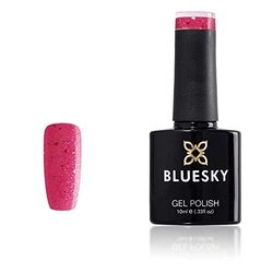 Bluesky Smalto Per Unghie Gel, Pink Glitter, Xk31, Rosa, Luccichio (Per Lampade Uv E Led) - 10 Ml