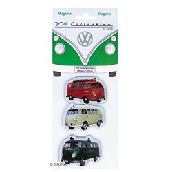 Brisa VW Collection Volkswagen Magneti da frigo/Ufficio Campervan T1 Bus Design (Set da 3/Veicoli Speciali/Multicolore)