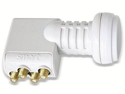 LNB Quad Smart Titanium Universal TQS-huvud med brytare Antal abonnenter: 4