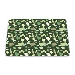 Bonamaison, Tappetino per mouse rettangolare con stampa digitale pop art, base antiscivolo, per ufficio e casa, dimensioni: 22 x 18 cm