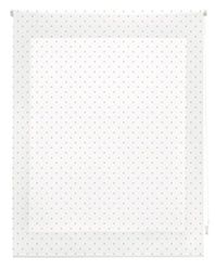 Blindecor Estore de enrolar em tecido, branco com manchas bege, 140 x 180 cm