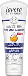 lavera Réparation Crème Mains - Calendula bio et beurre de karité bio - Soin d'urgence pour les mains sollicitées - Protection longue durée - Cosmétique naturelle - vegan - bio (1 x 75 ml)