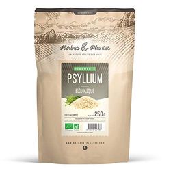 Herbes Et Plantes Psyllium Blond Bio Granulée 99 % Pur Téguments 250 g