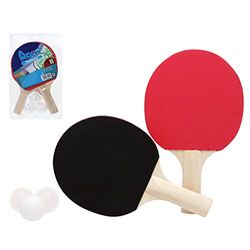 BigBuy Kids 8422259652915 Set de Ping Pong, Adultos Unisex, Multicolor, Estándar