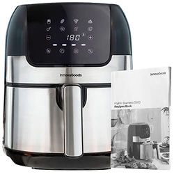 InnovaGoods® Friggitrice ad aria 3,5 litri, friggitrice 1400W, airfryer +100 ricette in IT, Friggitrice 8 programmi, touch screen, cestello antiaderente e flusso d'aria a 360° ideale per 2-3 persone