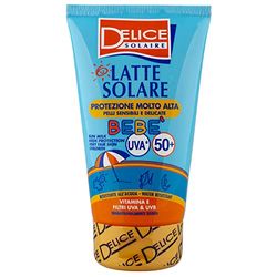 DELICE Mleczko do opalania dla dzieci, SPF 50+ UVA UVB, witamina E – 100 ml ochrona przed słońcem