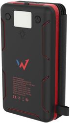 W onder Full Power - Externe batterij op zonne-energie 10.000 mAh - 2 USB-A-poorten en 1 USB-C-poort - Compatibel met iPhone, Samsung, Huawei, Xiaomi en andere - USB-C-kabel meegeleverd.