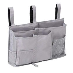 Sugaroom Chevet Boîte de rangement, organiseur de lit superposé Lit Poche de rangement organiseur de chevet Lit Boîte de rangement à suspendre pour lit, salle d'hôpital de Dortoir College Rails, lit