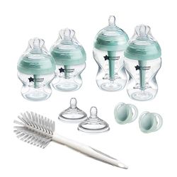 Tommee Tippee Avancerat anti-kolik-startset för nyfödda, långsamma flödesnappar och anti-kolik ventilationssystem, blandade storlekar