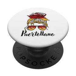 Puertollano Girl, Bandera España España PopSockets PopGrip Intercambiable