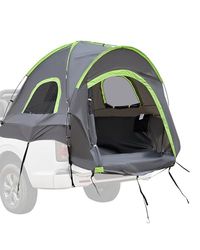 VEVOR Tente de camionnette, 1524-1585 mm, Tente de lit de Camion imperméable PU2000 mm pour Camping, Coque de Camping-Car Robuste pour 2 à 3 Personnes, avec fenêtres à Double Couche, Sac de Rangement