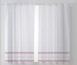 CARDENAL TEXTIL Tamara Cuisine Rideau, Polyester, Baie, Pack 2 100 x 140 cm