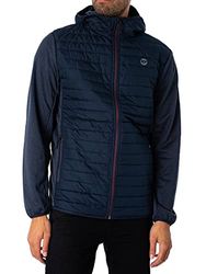 JACK & JONES Heren gewatteerde jas licht, Navy Blazer/Detail: set-in mouwen, L