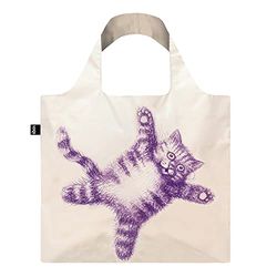 Loqi Bolsa Flying Purr-ple Cat Reciclada
