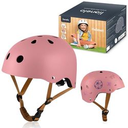 LIONELO Helmet - Kinderfietshelm – Maat S 50–56 cm – Veiligheidshelm met Kinbescherming – Creatief Ontwerp met Krijt en Stiften – ABS/EPS Constructie – Intertek Gecertificeerd