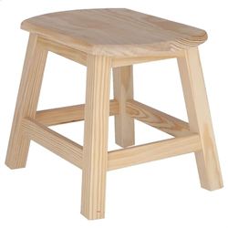 Taburete Oval Grande sin Barniz