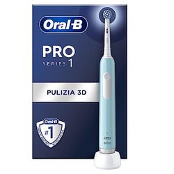 Oral-B Spazzolino Elettrico Ricaricabile Pro Series 1 Blu con 1 Testina di Ricambio. 1 Spazzolino