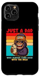 Papa Gorilla, Just A Dad who always came back with the milk Custodia per iPhone 11 Pro