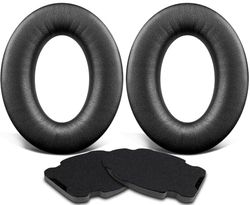 SOULWIT vervangende oorkussens voor Bose A20 luchtvaart Headset, luchtvaart Headset X A10, Earpads en Cushions kussens met zachter leer, geluidsisolatie schuim (zwart)