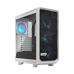 Fractal Design FD-C-MES2C-08, Meshify 2 Compact White TG Clear tint - RGB