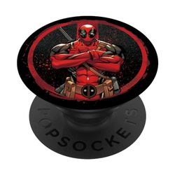 PopSockets Marvel Deadpool Wade Wilson Icon Supporto e Impugnatura per Smartphone e Tablet