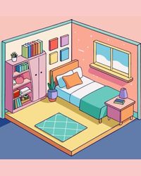 My Cozy Little Room: Bold & Easy Coloring Fun for Creative Kids (Ages 3–7): Color Cute Beds, Toys, Furniture & Fun Room Scenes – Simple, Big Designs ... Learners and Relaxing Creative Time at Home!