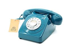 Téléphone Bouton Poussoir GPO 746 Push Button Azure Blue