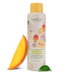 Jean & Len shampoo secco freschezza e tenuta, senza radici grasse, senza residui bianchi, fragranza fruttata e fresca di mango, per tutti i tipi di capelli, senza parabeni e siliconi, vegan, 200 ml
